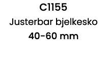 C1155 Justerbar bjelkesko 40-60 mm