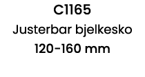 C1165 Justerbar bjelkesko 120-160 mm