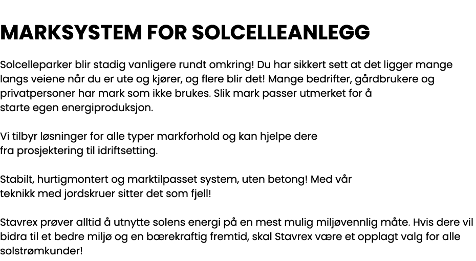  MARKSYSTEM FOR SOLCELLEANLEGG Solcelleparker blir stadig vanligere rundt omkring  Du har sikkert sett at det ligger    