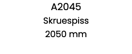 A2045 Skruespiss 2050 mm